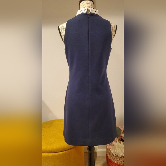 LILLY PULITZER WOMEN'S NAVY SLEEVELESS SHIFT DRESS, SIZE S. - Picture 4 of 11